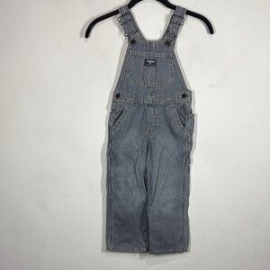 Oshkosh B’Gosh Striped Denim Overalls size 4T